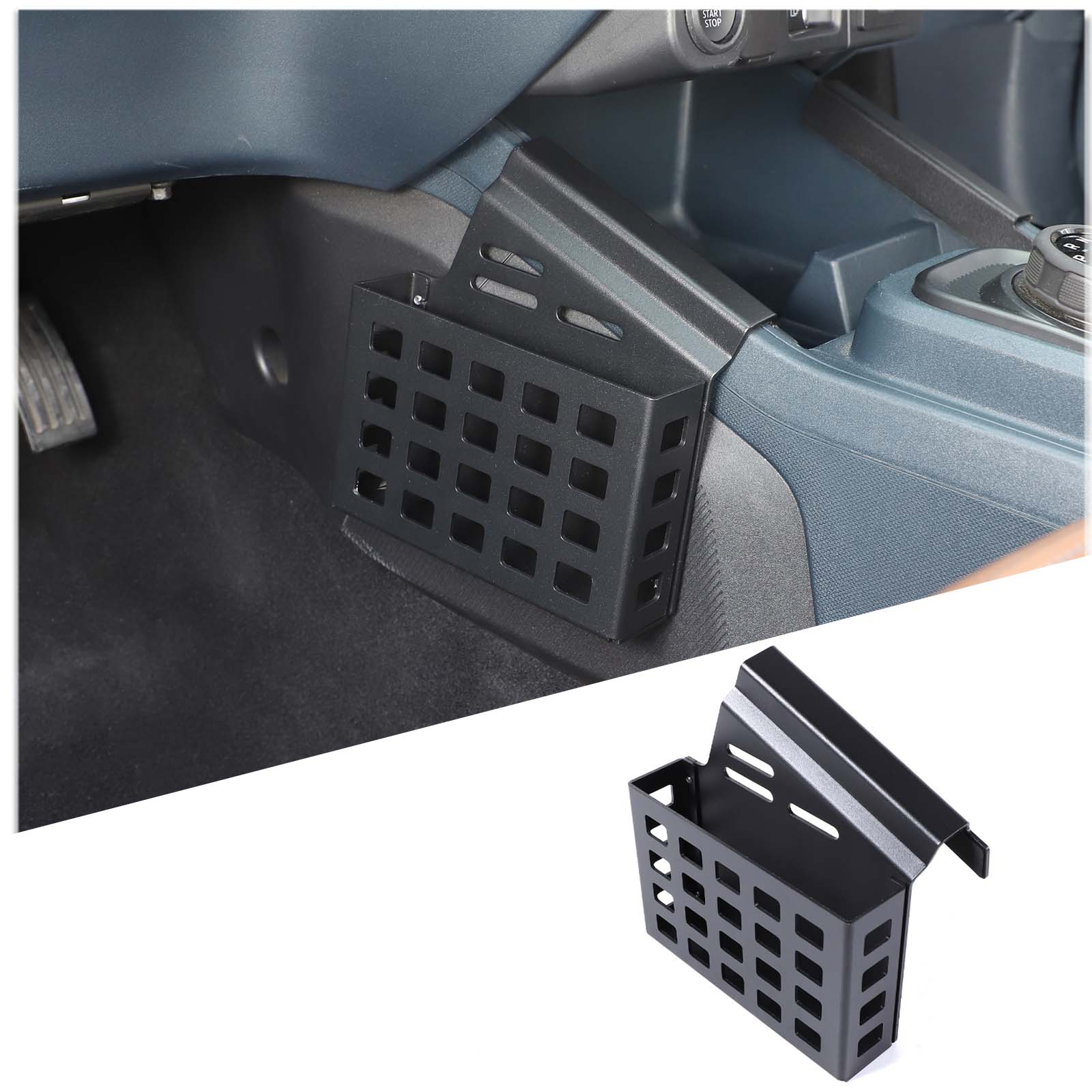 Aluminium alloy For Ford Maverick 2026 Car Center Console Side Storage Box Multi-Function Mobile Phone Tray Car Accessories