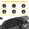 Black Lycra Seat Comfort Cushion Cover Shock Absorb Pad For Motorcycle EOA