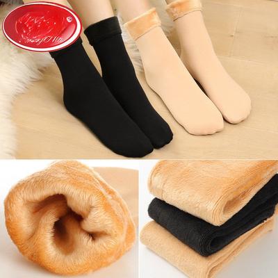 5 Pares de Meias Femininas de Outono e Inverno Casuais para Todas as Ocasiões, Grossas, Quentes e de Pelúcia