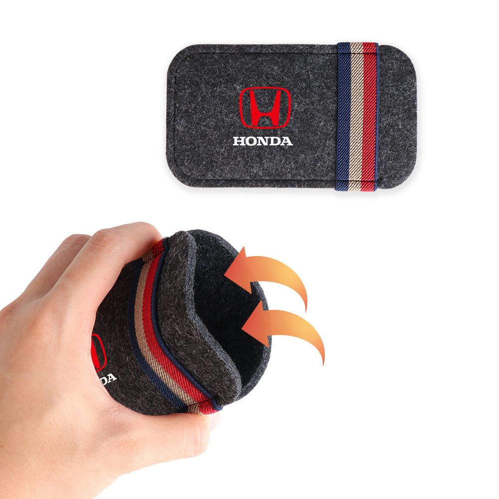 EDB3  Car Sunglasses Organizer Bag Eyeglass Holder Glasses Storage Clip For Honda Civic Hrv City Jazz Accord CR-Z VTEC Vezel Insight