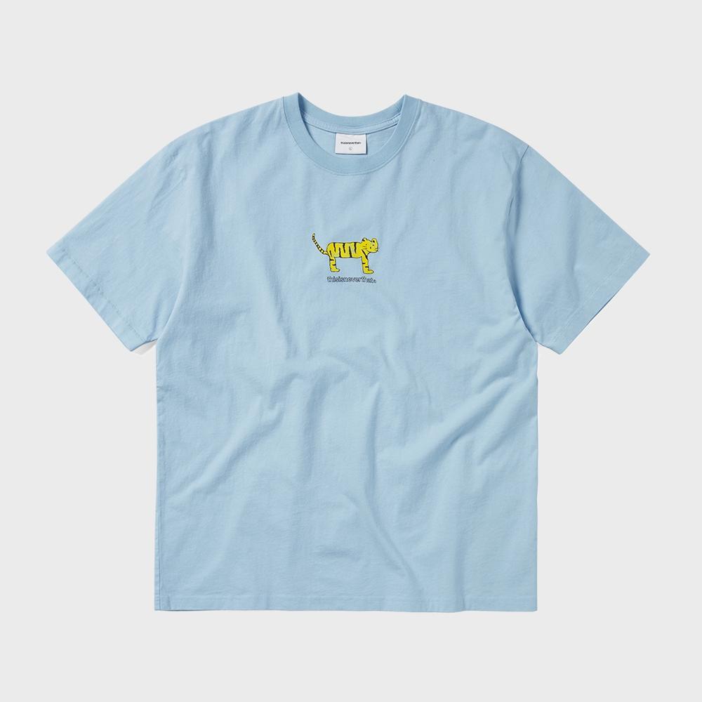 Dis Iz Neva Dat Yellow Cat Tee Sky Blue XL