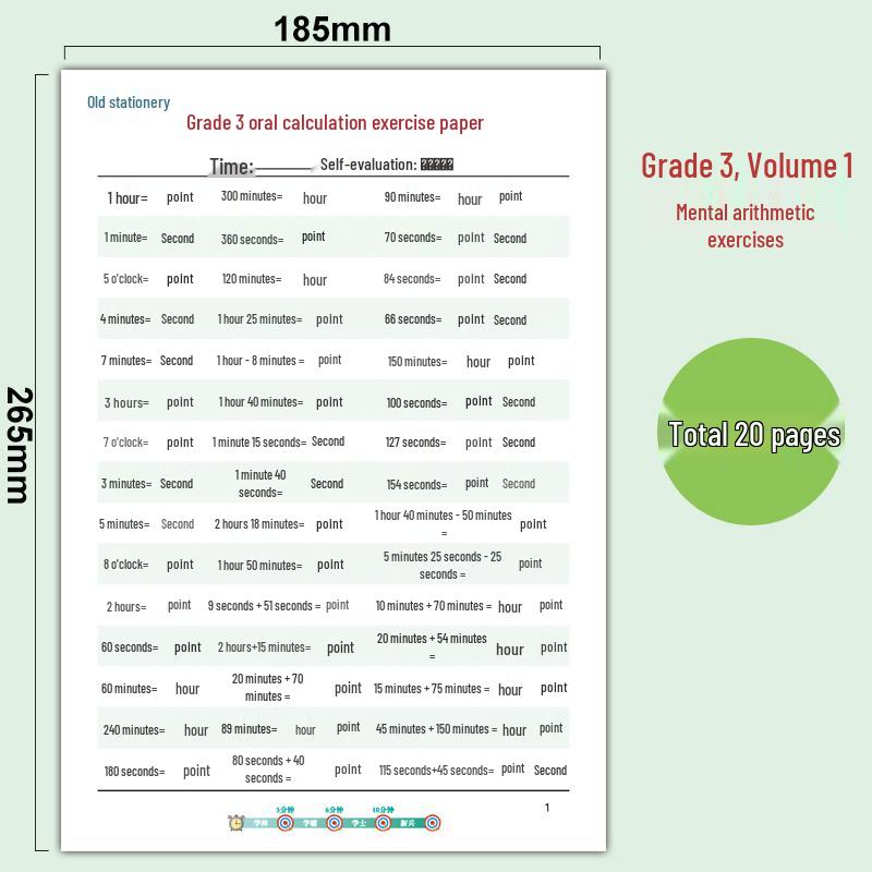Libro di Esercizi Mentali di Matematica per la Prima Elementare: 30 Domande Giornaliere, Addizione e Sottrazione entro il 20.