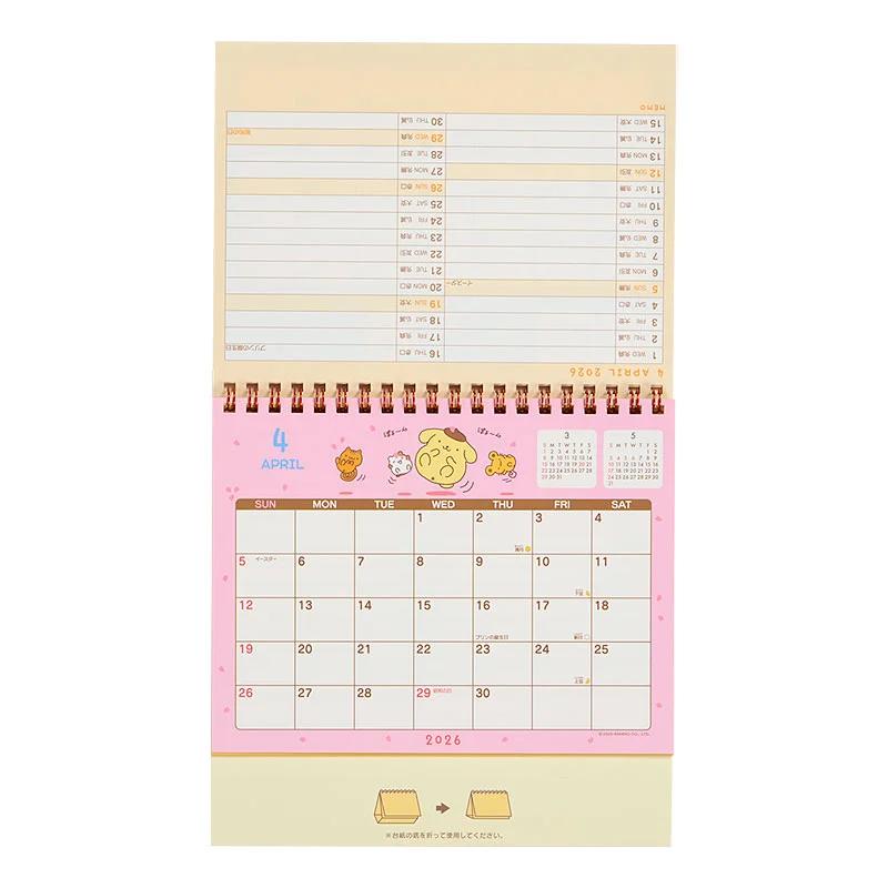 Sanrio Pompompurin Ring Calendar 2026 Japan NEW Sanrio Characters
