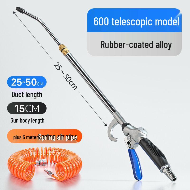 Non-slip Rubber Handle Alloy High-Pressure Air Blow Gun for Dust Removal