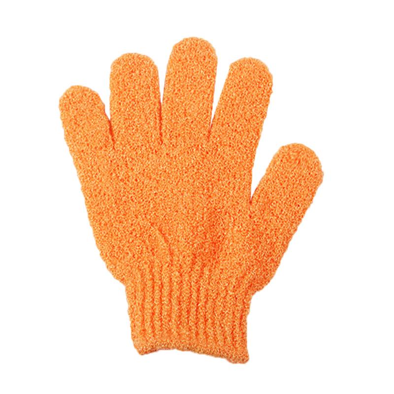 Nylon Shower Bath Exfoliating Mitt Glove Skin Wash Spa Massage Scrub Body Scrubber Cleaner Glove янтарь