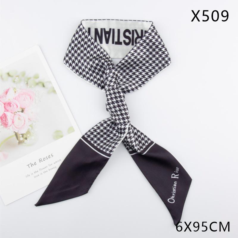 Versatile Vintage Silk Scarf: Hair Tie, Headband, Bag Accessory