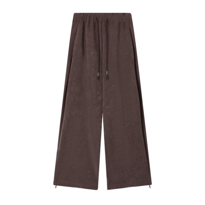 

Women s Winter Thick Coffee Velvet Wide-Leg Sweatpants 4XL