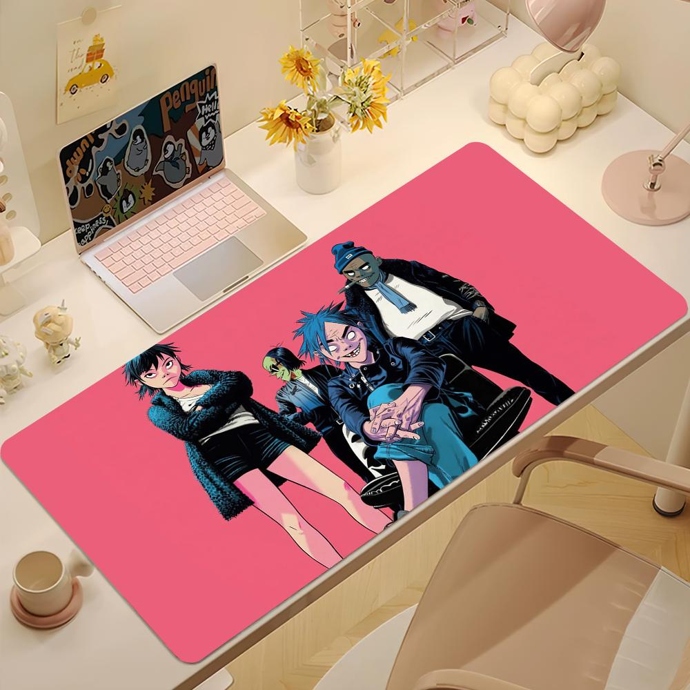 Rock Gorillaz Demon Days For PC Large MousePads Desk Gaming Mouse Pad Stitched Edges Base Extended 400x900x2mm
