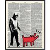 Banksy Graffiti 8x10 Wall Decor Picture - Modern Art Decoration Poster for Home, Apartment, Office, Dorm, Living Room, Bedroom, Bathroom - Gift for