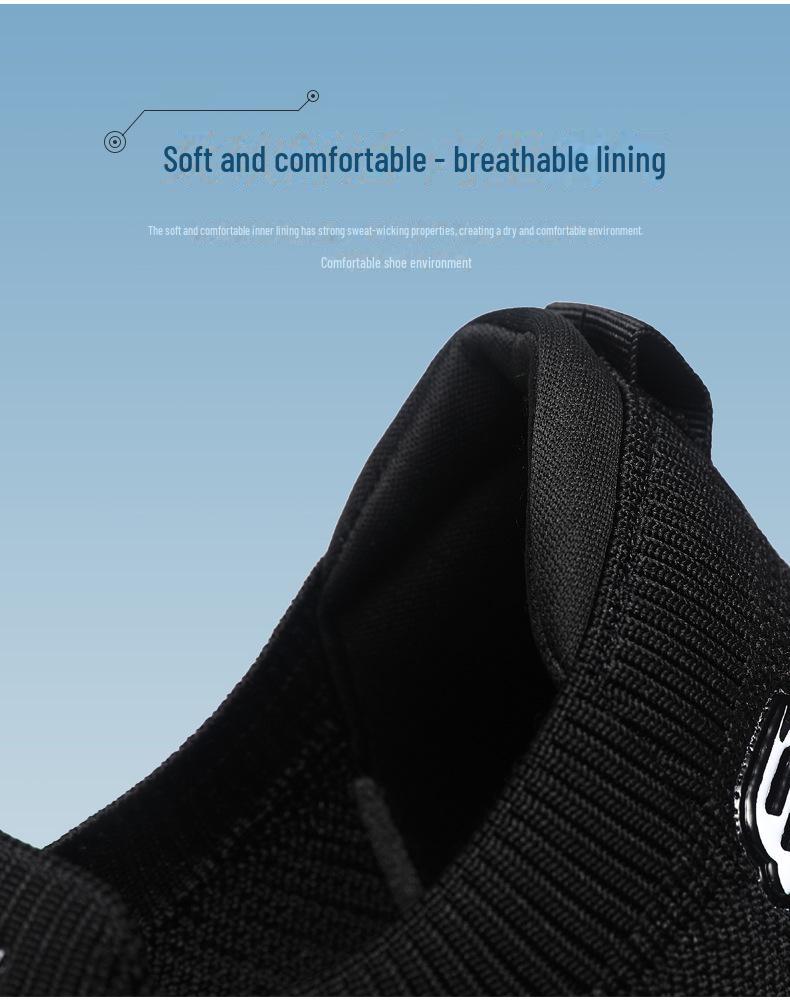 Men's Spring & Autumn Large Size Flying Weave Comfort Shoes for Seniors - Lightweight Dad Sneakers