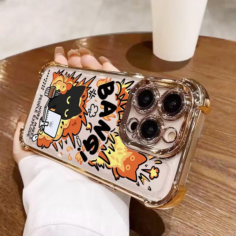 Phone Case For Realme 16 15 14 13 12 11 Pro Plus Note 80 C83 GT7 C75 C55 C53 Soft Classic Shockproof Tomato Cat Cover