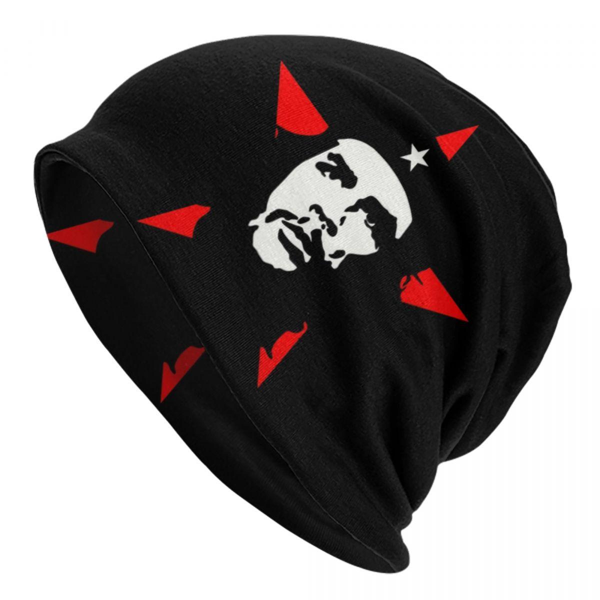

Кубинський герой Че Гевара Skullies Beanies Кепки унісекс хіп-хоп Зимова тепла в язана шапка Дорослі капелюшки Beanies Hat