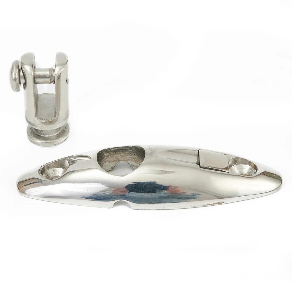 Boot Top Mount Swivel Deck Scharnier Edelstahl 316 Mit Gummi Pad Quick Release Pin Marine Zubehör Hardware Scharnier Montieren