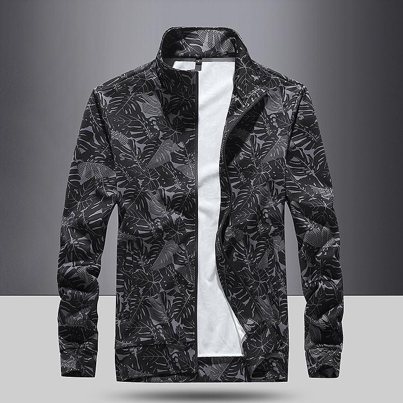 

Куртка мужская весенне-осенняя новая уличная мужская куртка большого размера повседневная с лацканами молодежная на молнии топ мужская 7XL