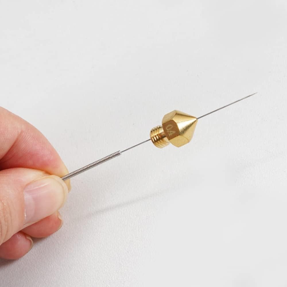 3D Printer Nozzle Cleaning Kit:20 Pcs Stainless Steel Nozzle Cleaner, 3D Printer Cleaning Needles for Creality Ender 3/K1/MK8/V6