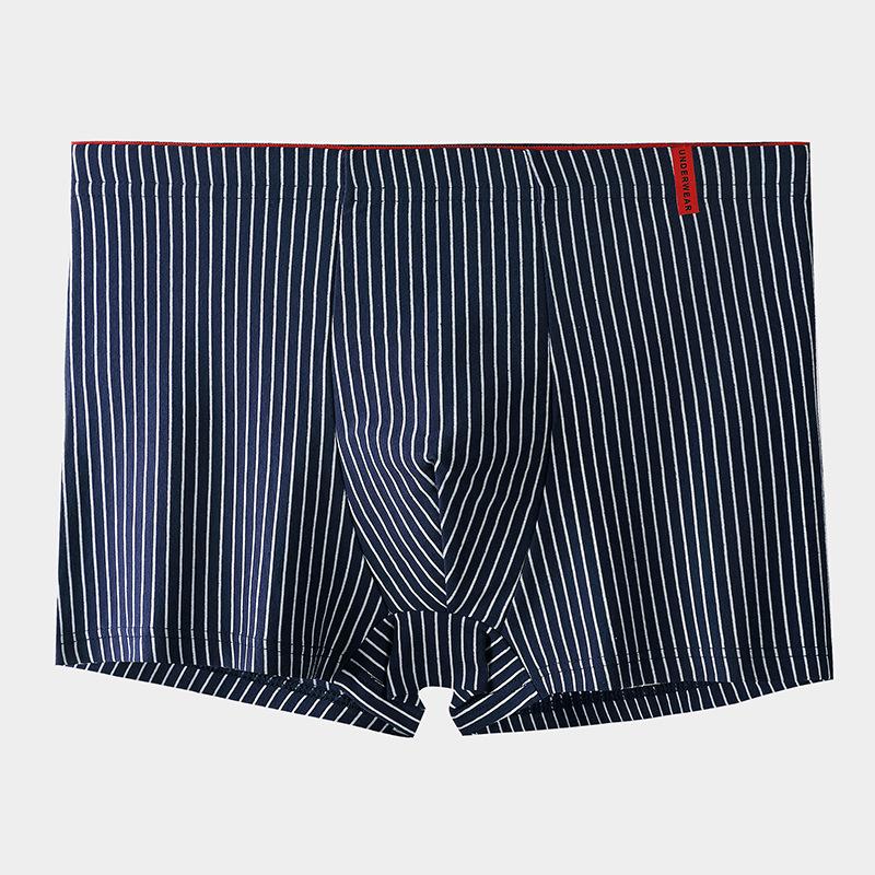 Men's Loose-Fit Boxer Shorts - Antibacterial Xinjiang Cotton, Four-Corner Design for Teens and Boys, Large Size