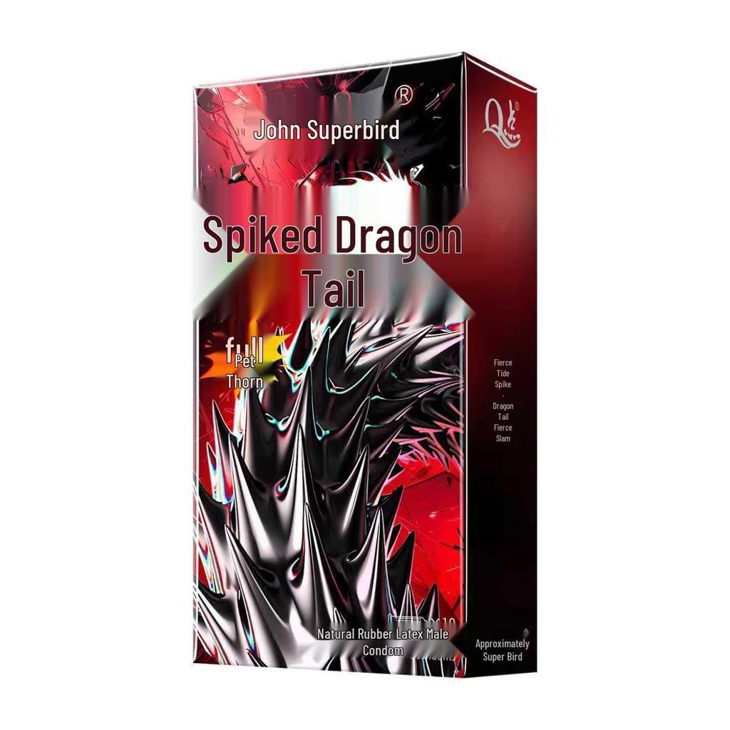 Q Point Thorn Set: Erotic Couples' Condoms with Large Particles, 2pcs/pack