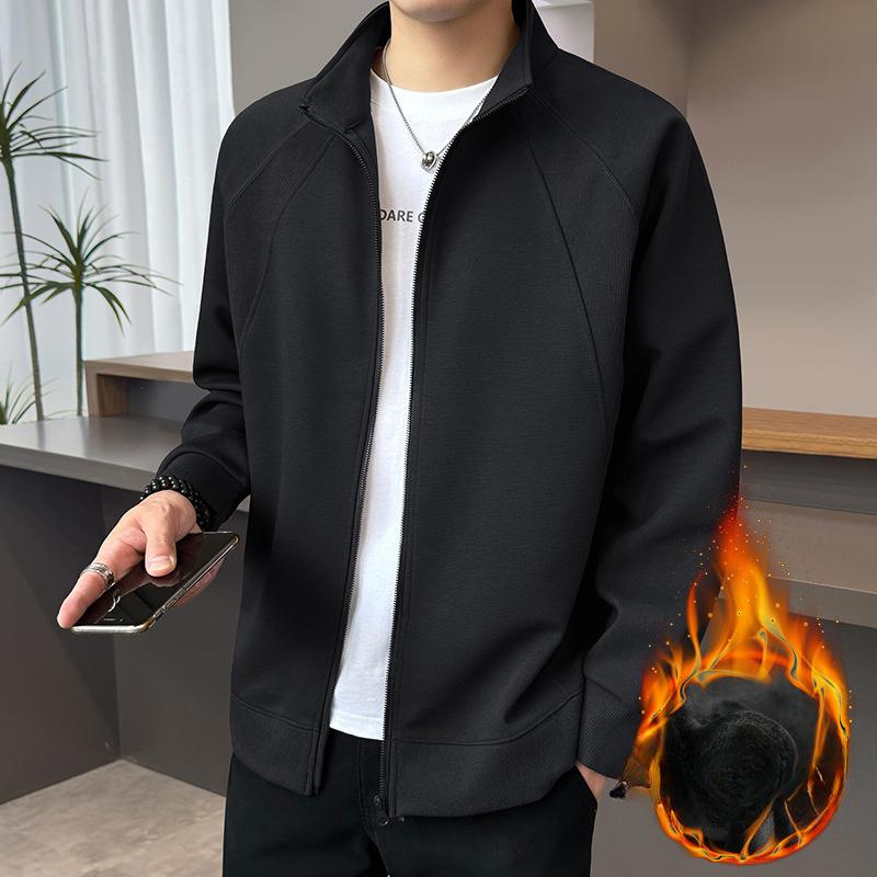 Spring and Autumn Men's New Trendy Casual Loose Men's Stand-up Collar Jacket Autumn Top