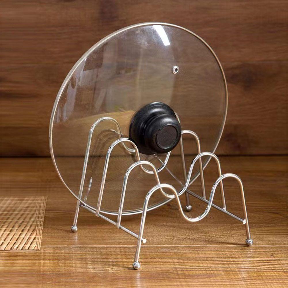 Multi-Layer Cutting Board Storage Rack Space-Saving Kitchen Shelf Durable Pot Lid Organizer  Home