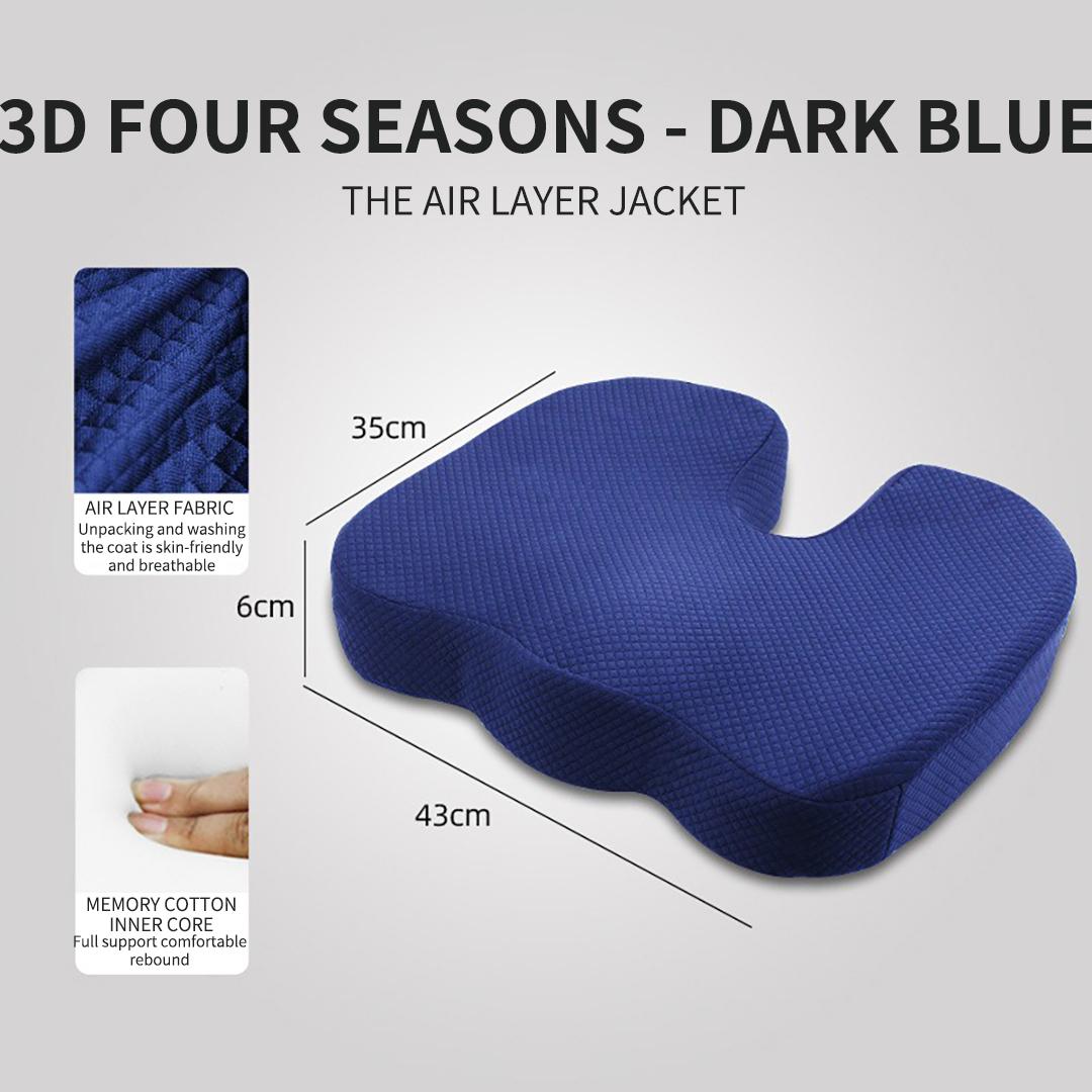 Ортопедический комплект подушек для сиденья и спинки - эргономичный дизайн для поддержки поясницы снятия давления - подходит для автомобиля офиса 8798₽