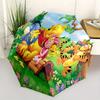 Winnie the Pooh, Eeyore Automatic Opening and Closing Umbrella - 8 Ribs Portable Folding Umbrella with Plastic Handle, Suitable for Leisure
