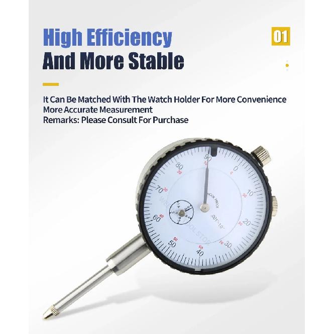 0-1" Dial Indicator Imperial Dial Bore Gauge Indicator Hour Type Micrometer Gauges For Measurement Tools Comparator Watch Metric