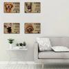 Vintage Dog Metal Tin Signs 20x30 A House Is Not A Home Without A Golden Retriever German Shepherd French Bulldog Poodle Decor