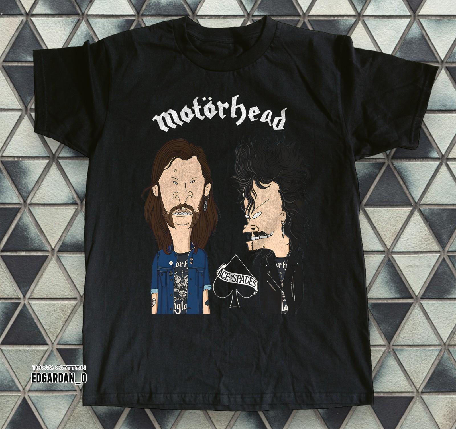 Motörhead - Beavis and Butthead Heavy Metal Fan Black Unisex T-shirt Size S-5XL S