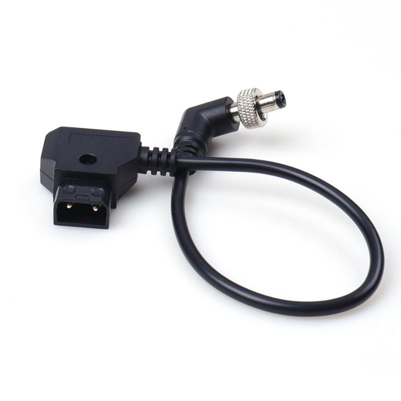 DTAP Power Cable for Monitor 5525mm Spring Cord Coiled DTap Adapter for Portable Camera Monitor Power Supply Outdoors
