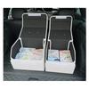 Car Trunk Organizer Box, Large Capacity, Auto Multiuse Tools, Storage Bag, Stowing, Tidying, Leather, Folding for Emergency