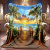 Exotic Bird Couple Ultra Soft Bed Throw Blanket Versatile Home Accent For Coffee Shop Office Gym Dance Studio Lounge