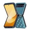Luxury Diamond Lanyard Leather Case For Samsung Galaxy Z Flip 7 FE 6 5 4 3 5G Flip6 Flip5 Shoulder Strap Crossbody Folding Cover
