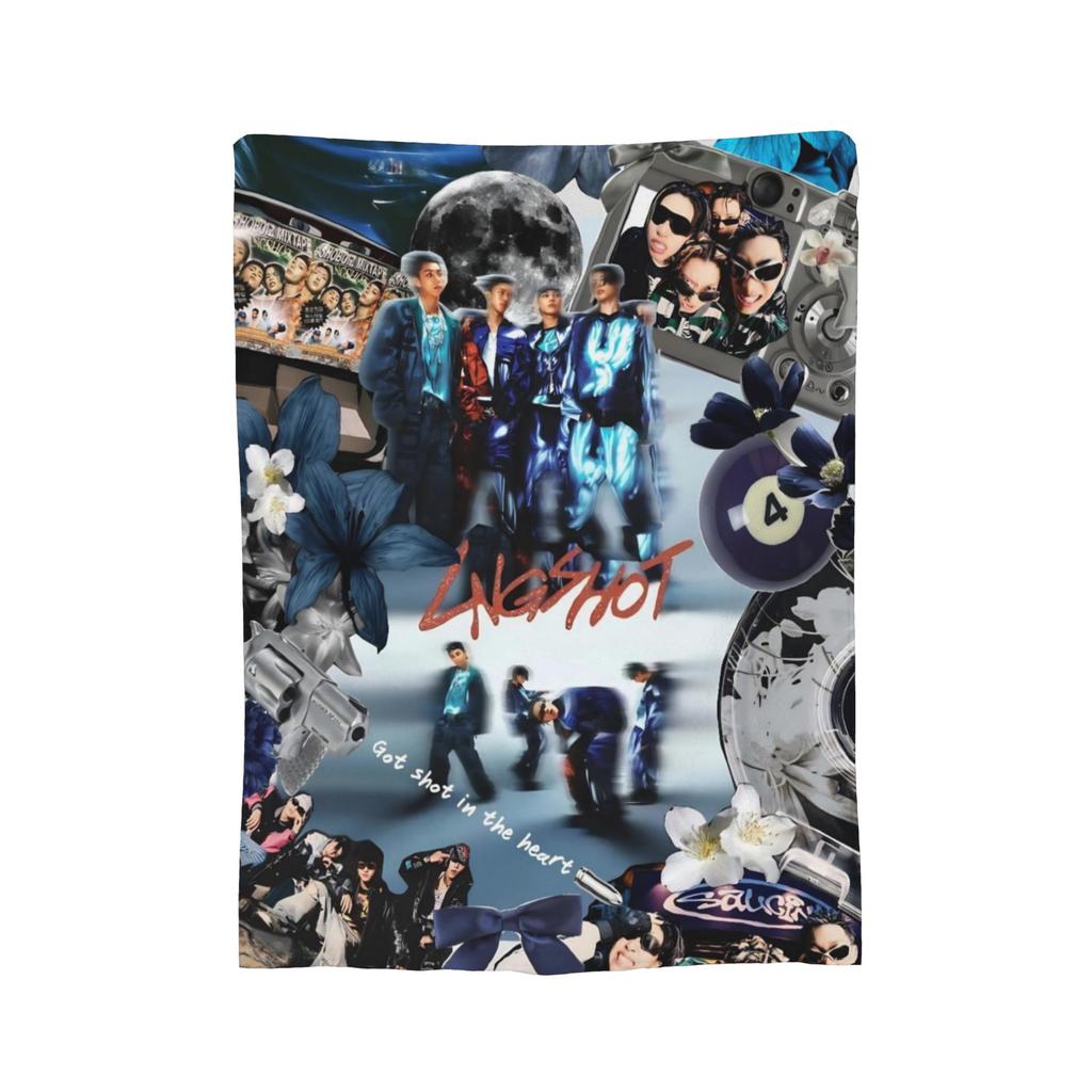 Kpop Group Lngshot Throw Blanket for Couch Fuzzy Soft Plush Blanket 50x60 Inches Multiple Sizes Bedspread for All Seasons