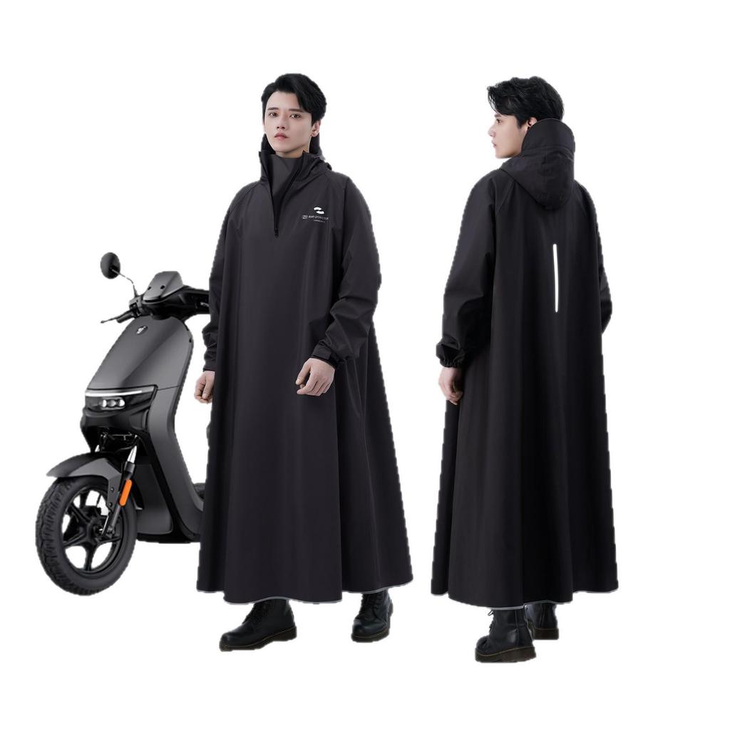 Thickened Waterproof Electric Car Raincoat: Full-Body One-Piece Poncho for Men, Storm-Proof and Enlarged for Adults