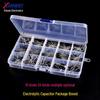 Electrolytic Capacitor Kit, 200 Pieces, 15 Varieties, 0.1uF-1000uF