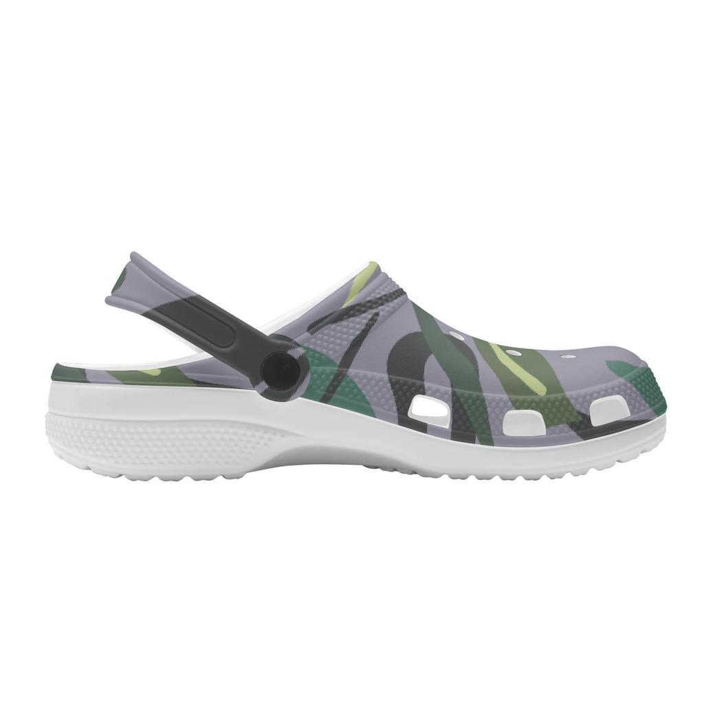 Cute Printed EVA Clogs for Women Men Flexible Lightweight Slip On Casual Shoes Soft Sole Summer Sandals Outdoor Indoor Daily Wear