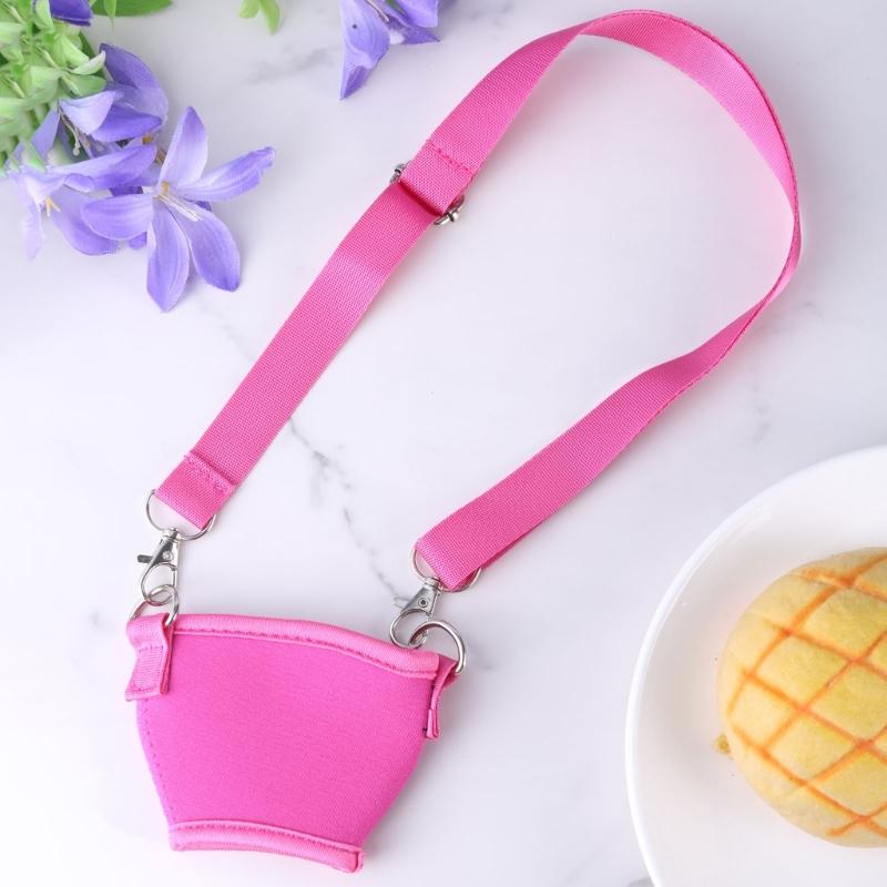 5Pcs Wine Glass Neck Holder Neoprene Sleeve Adjustable Wine Glass Lanyards Drink Holder with Neck Strap Easy To Use