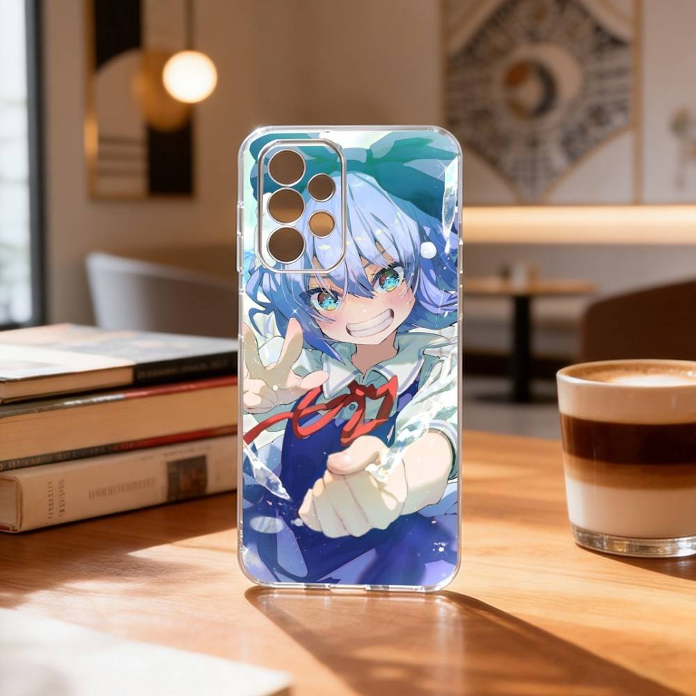 Touhou Project Cirno Phone Case Transparent Silicone Soft For Samsung S25,S24,S21,S22,S23,S30,Ultra,S20,Plus,Fe