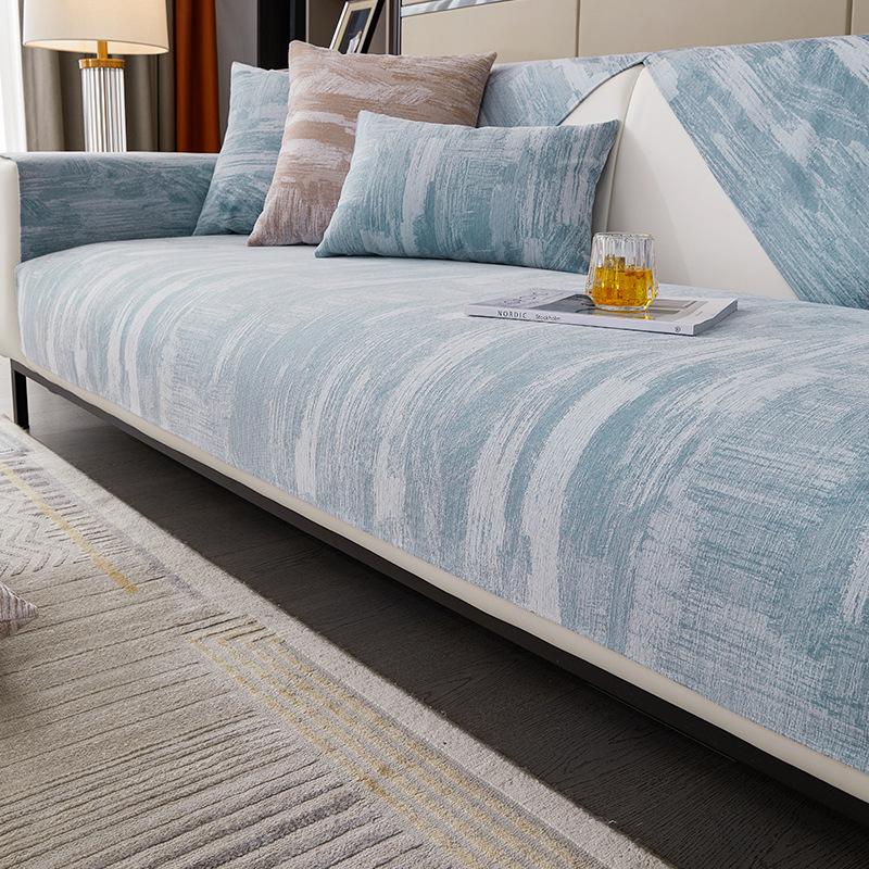 Four Seasons Universal Sofa Cushion Dandelion Jacquard Sofas Protective Cover Towel Anti-slip Cushion for Living Room Home Decor