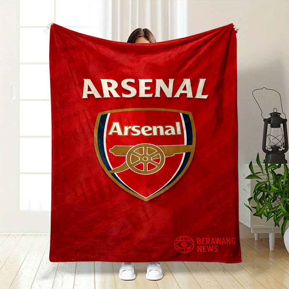 Arsenal Football Club Logo Blanket Design Flannel blanket for bedroom, living room, sofa, and nap sofas.