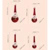 4pcs Santa Claus Ceramic Spoons, Baking Measuring Scoops with Graduations for Salt, Sugar Seasoning and Soups, 3D Embossed Design