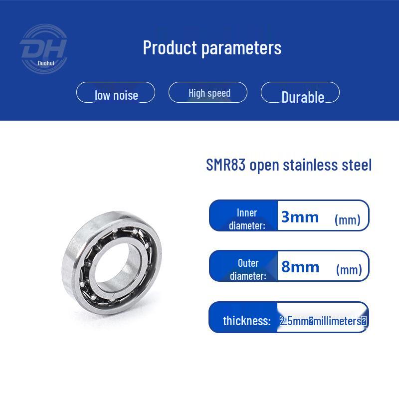 Rust-Proof Stainless Steel Miniature Pulley with Deep Groove Ball Bearing - Anti-Corrosion Gyroscope Ornament Accessory