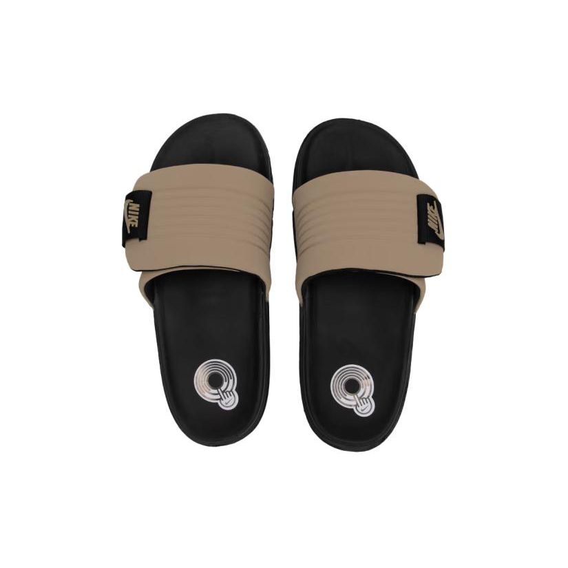 Nike Pánské tenisky Offcourt Adjust Slide Black Khaki Tan DQ9624-004