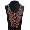 Exaggerated Jewelry Retro Carved Necklace Long Multi-layer Collarbone Chain