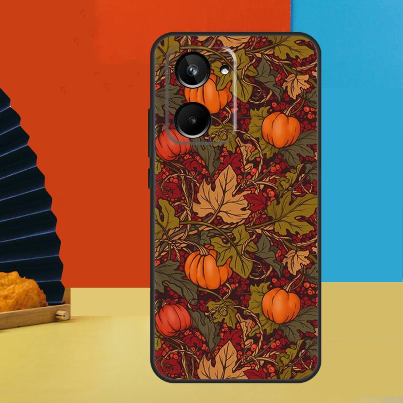 

Autumn Leaves Fall Fox Pumpkin For Realme 15 Pro 14 12 11 10 13 Pro Plus C65 C67 C63 C61 C55 C51 C53 C35 C75 GT6 GT7 Case Realme C51