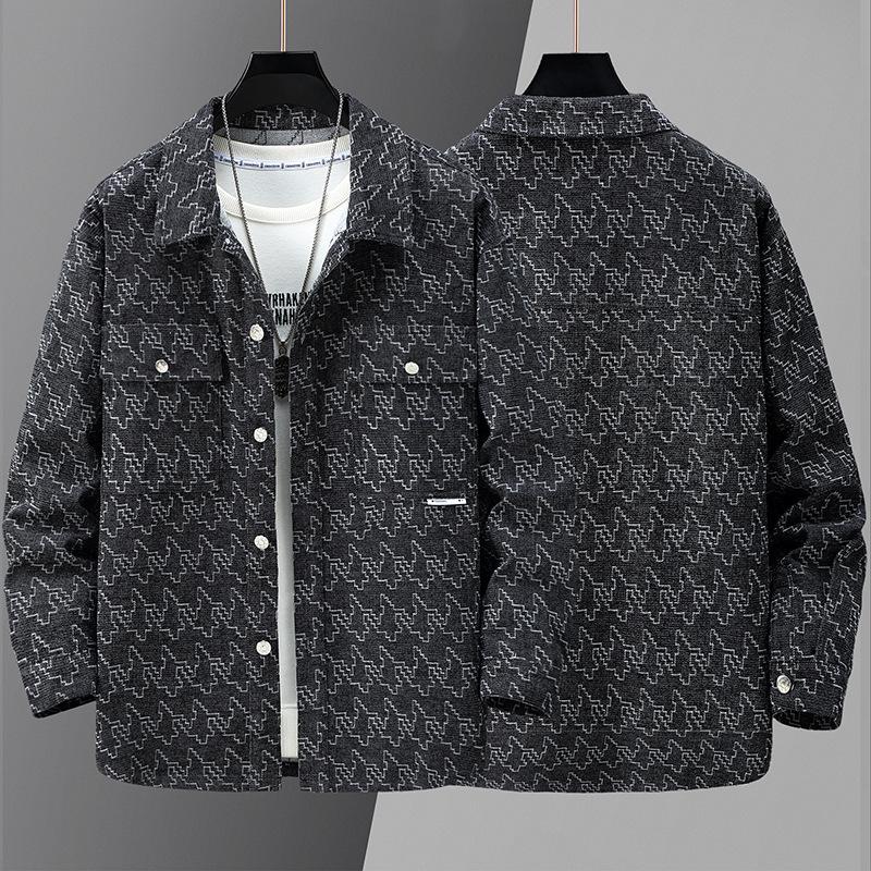 Autumn New Arrivals: Trendy Plus Size Men's Casual Jacket for Spring and Fall - Extra Large Up to 400 Jin