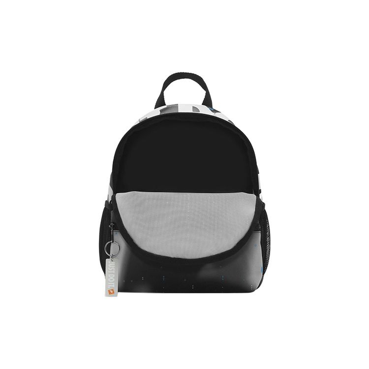 Nike Brasilia JDI Series Logo Keychain Zipper Polyester Backpack Mini Women backpack Black DR6095-010