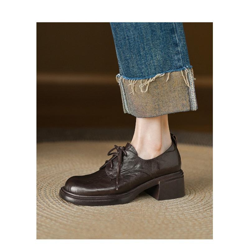 Scarpe Antiscivolo - Scarpe con Tacco Alto a Suola Spessa Nuovo Stile - Scarpe da Donna con Tacco Spesso