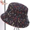 Elderly Women Sun Hat With Adjustable Brim For Spring Fall Sun Protection Cotton Fabric