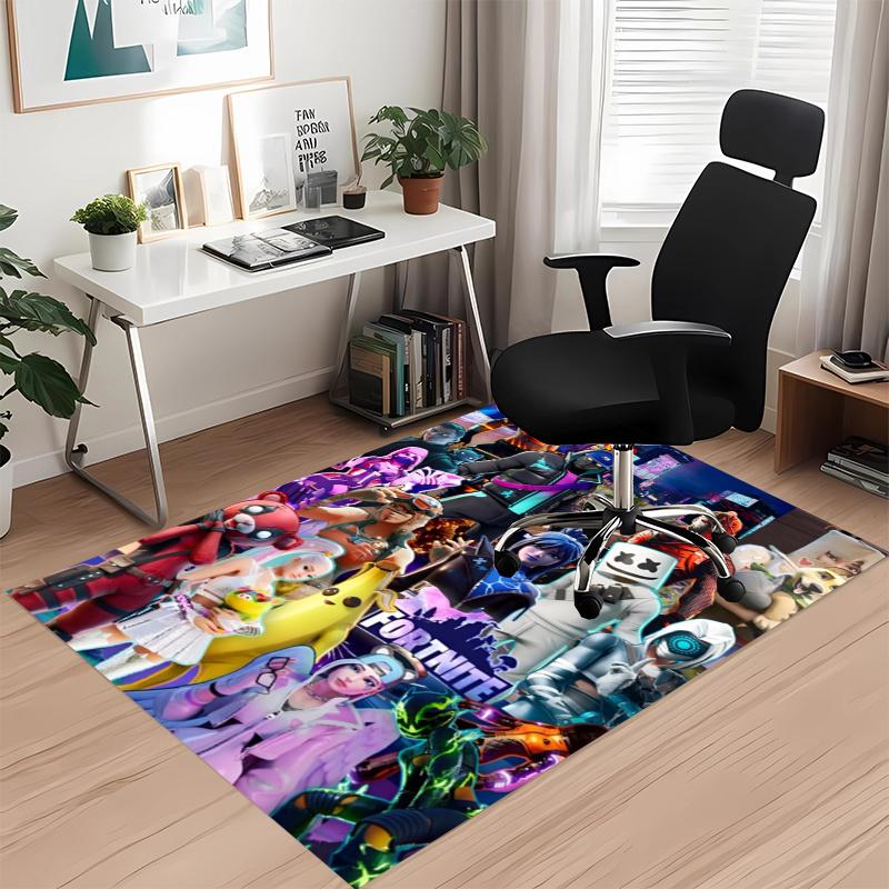 Fortnite Printed Carpet, Rug for Office Chair Living Room Bedroom Kitchen Room Decor Gifts.